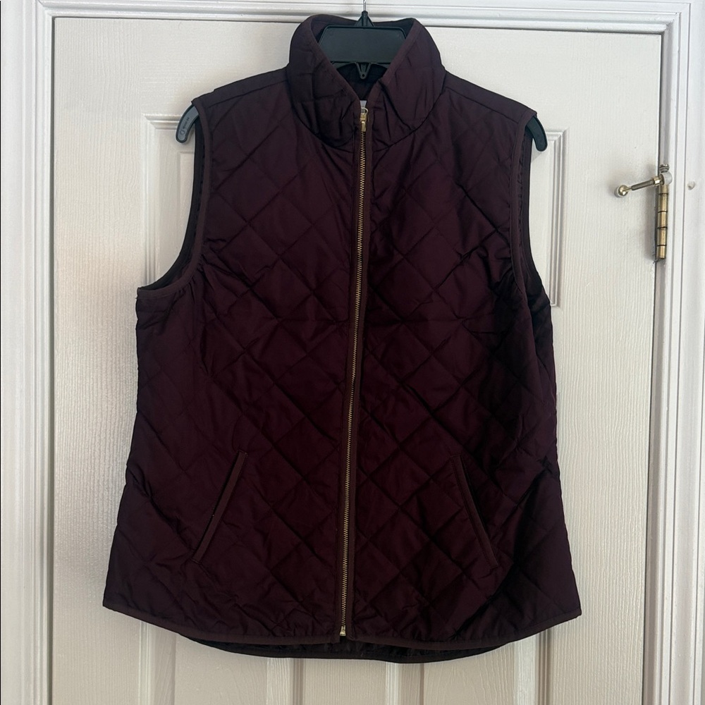 Old Navy Burgandy Puffer Vest